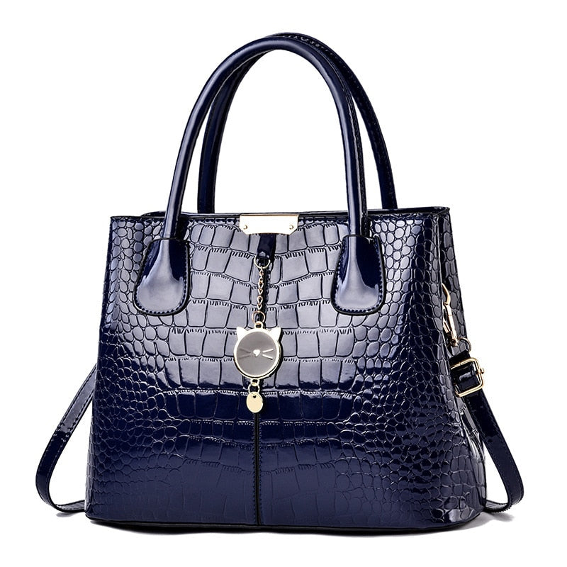 Bolso de Hombro de Piel Blanda Mujer Gran Capacidad Estilo Lujo