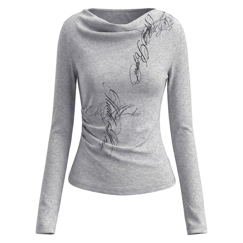 Camisa de Manga Larga con Pinzas Laterales y Corte Slim para Mujer