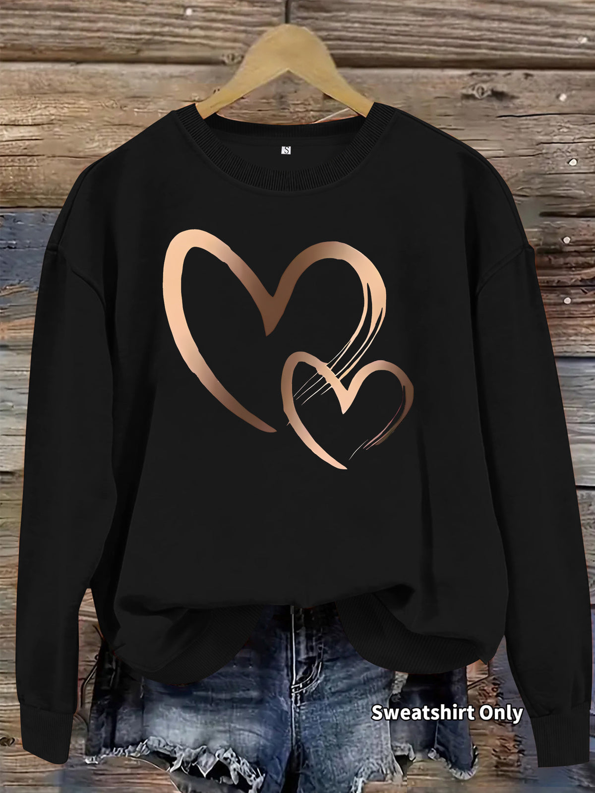 Sudadera Holgada de Terciopelo