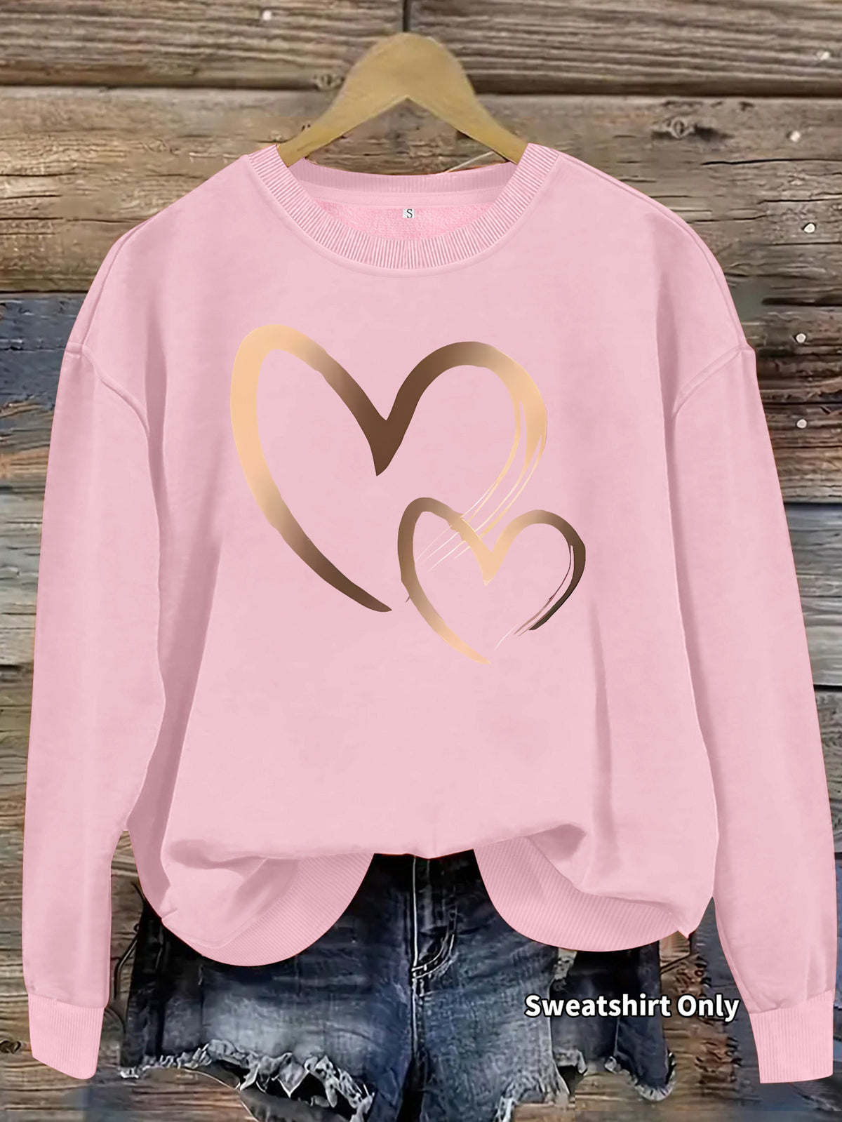 Sudadera Holgada de Terciopelo
