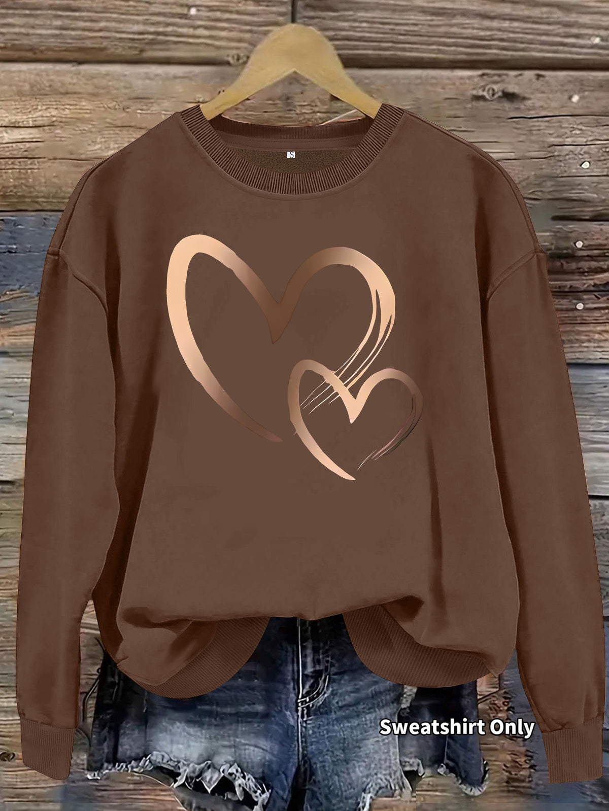 Sudadera Holgada de Terciopelo
