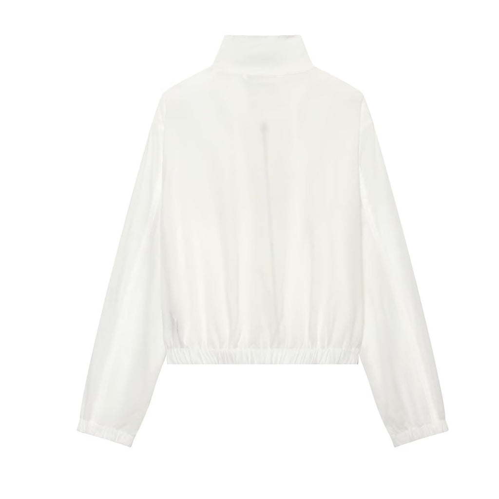 Chaqueta con Botonadura, Cuello, Bolsillos y Elástico