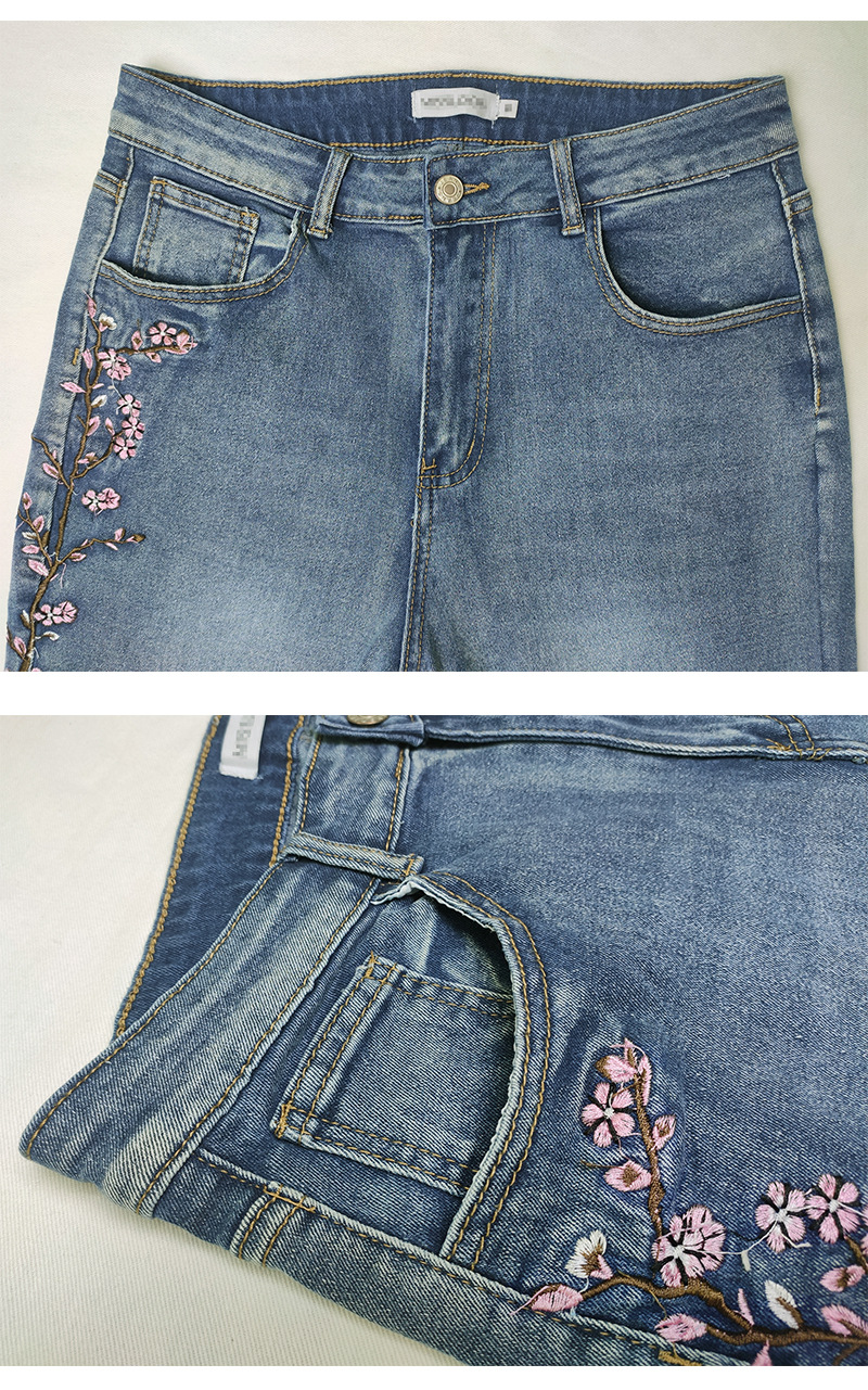 Pantalón Vaquero Acampanado Vintage Talle Alto Elástico Slim Fit