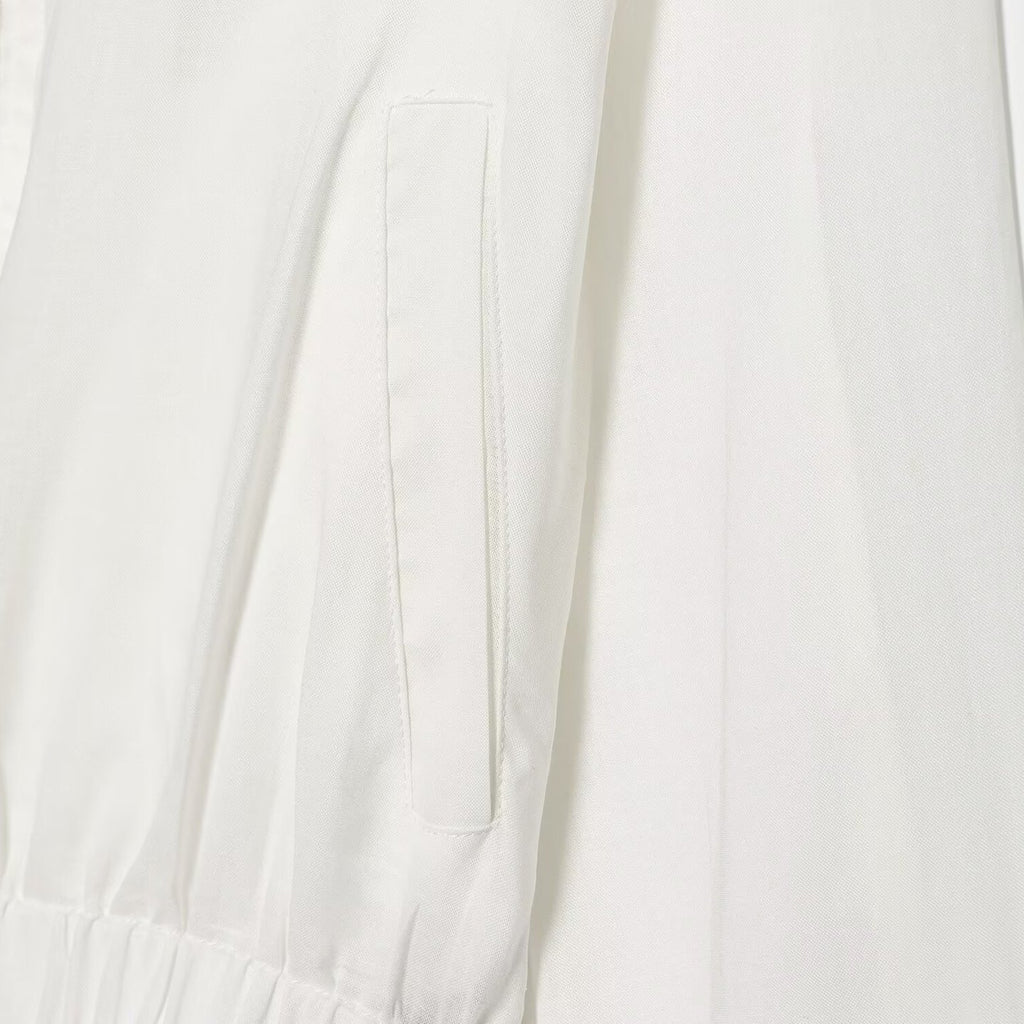 Chaqueta con Botonadura, Cuello, Bolsillos y Elástico