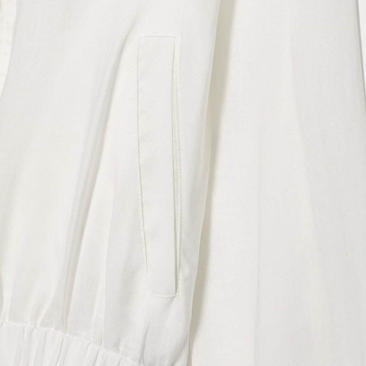 Chaqueta con Botonadura, Cuello, Bolsillos y Elástico