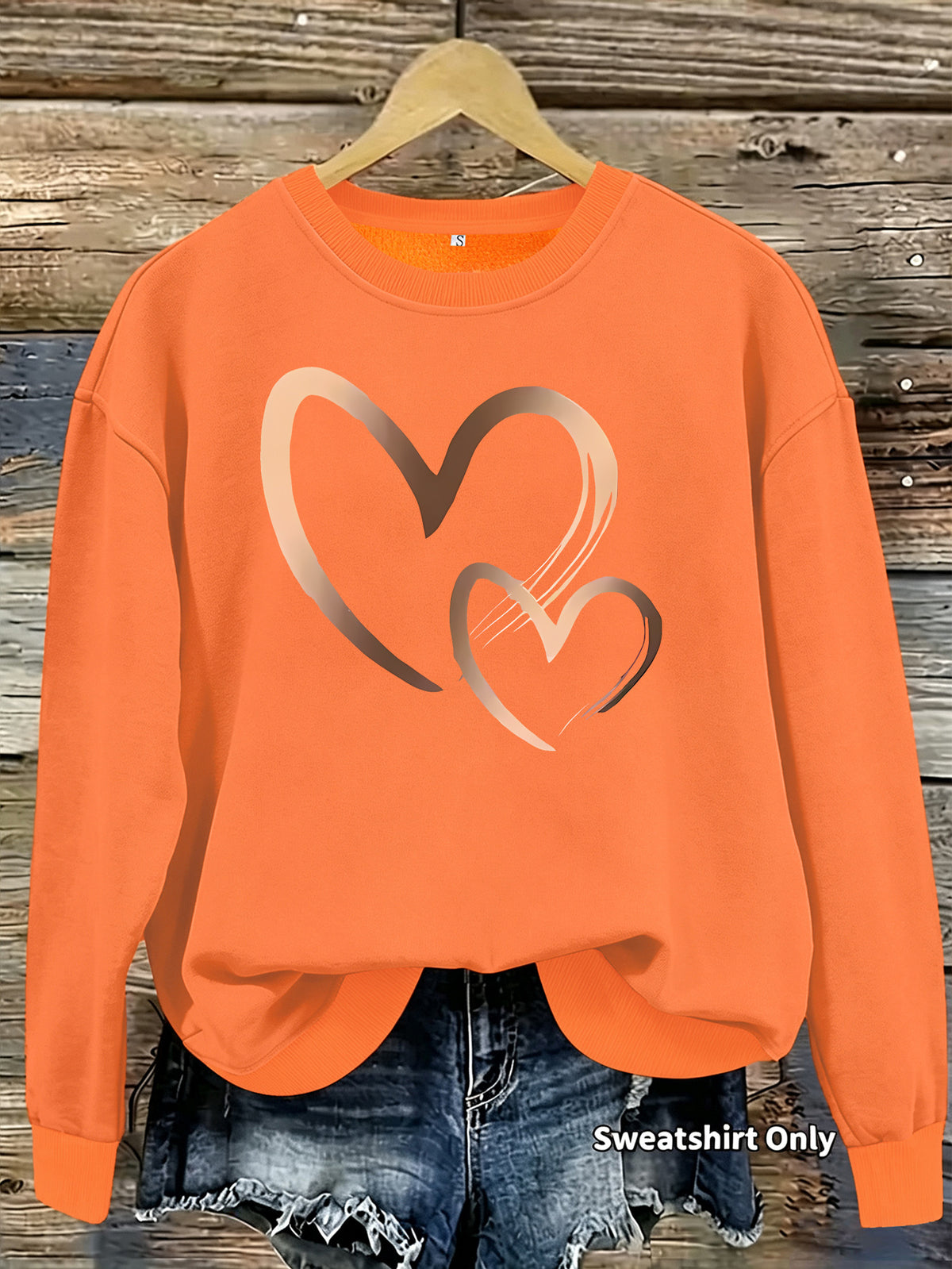 Sudadera Holgada de Terciopelo
