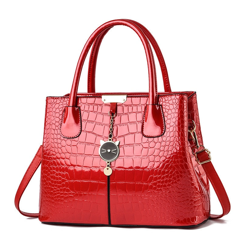 Bolso de Hombro de Piel Blanda Mujer Gran Capacidad Estilo Lujo