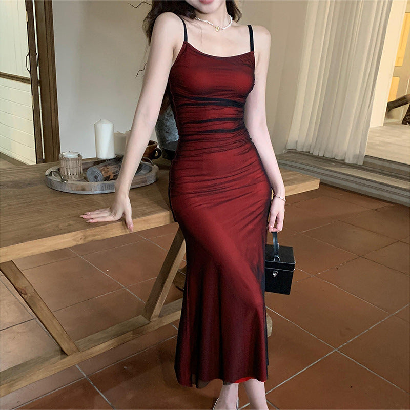 Falda Larga con Tirantes — Estilo Sensual y Romántico para Mujer