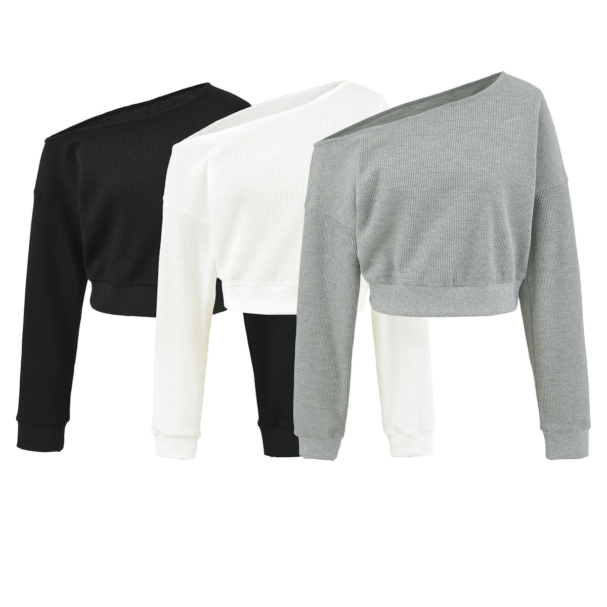 Sudadera holgada de hombros descubiertos