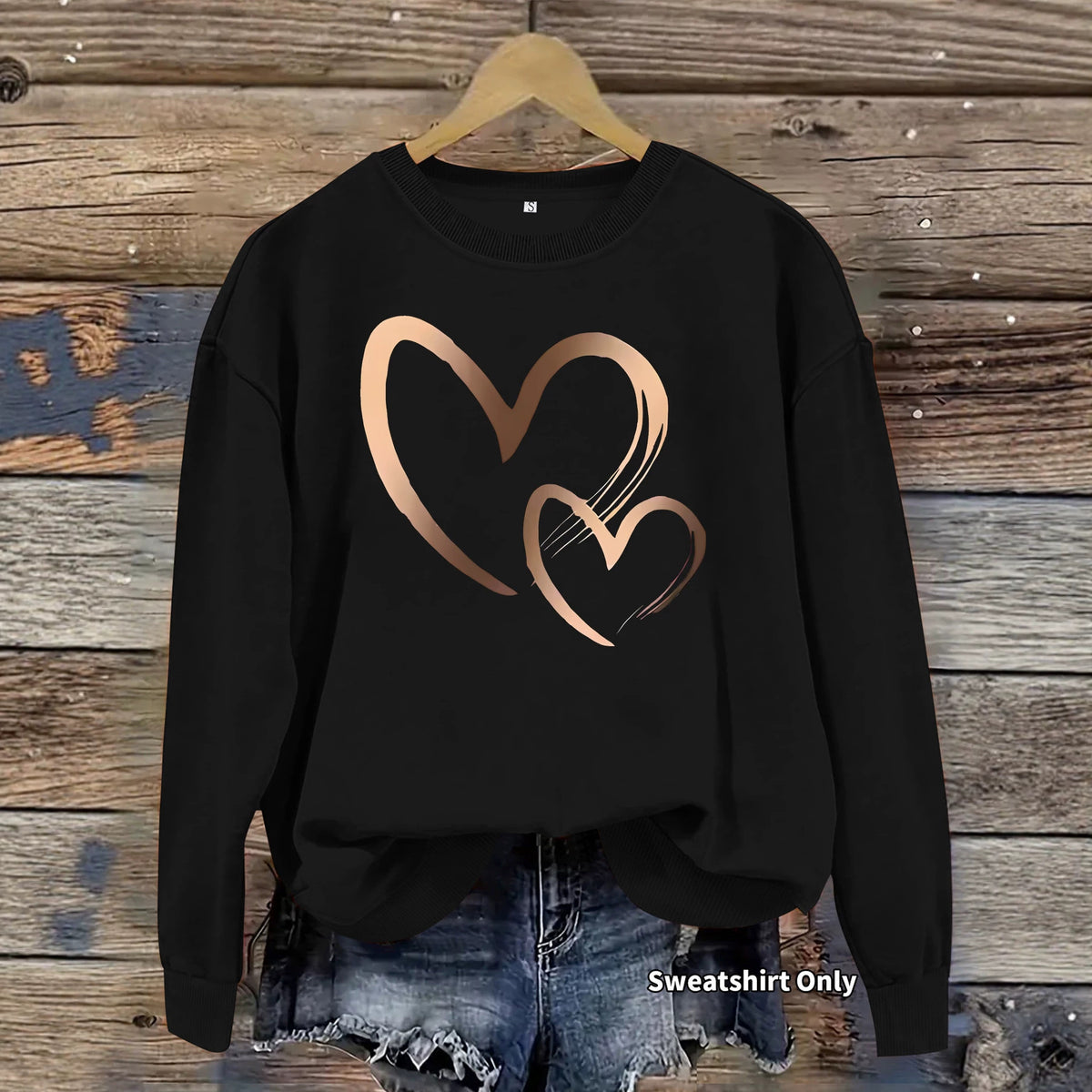 Sudadera Holgada de Terciopelo