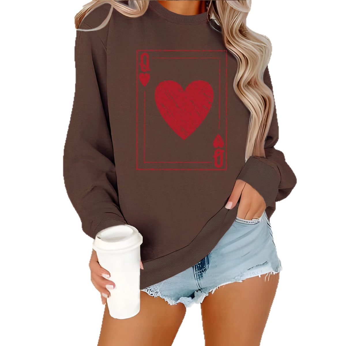 Sudadera holgada de terciopelo