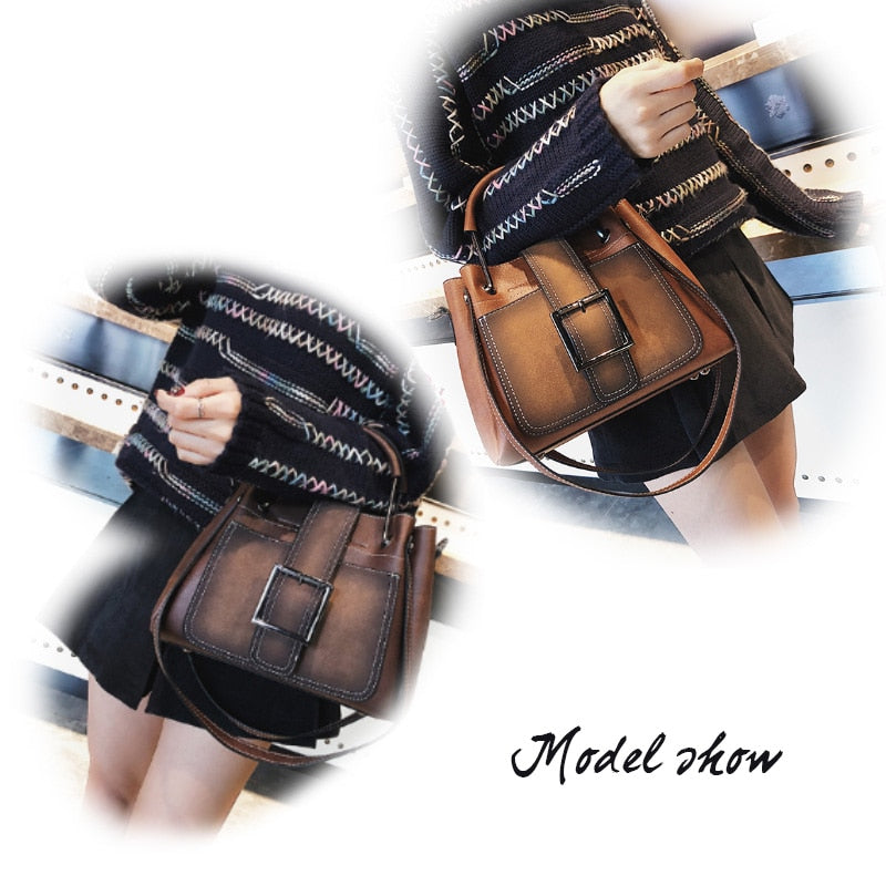 Bolso Tote Grande de Cuero — Bolso de Hombro y Bandolera para Mujer