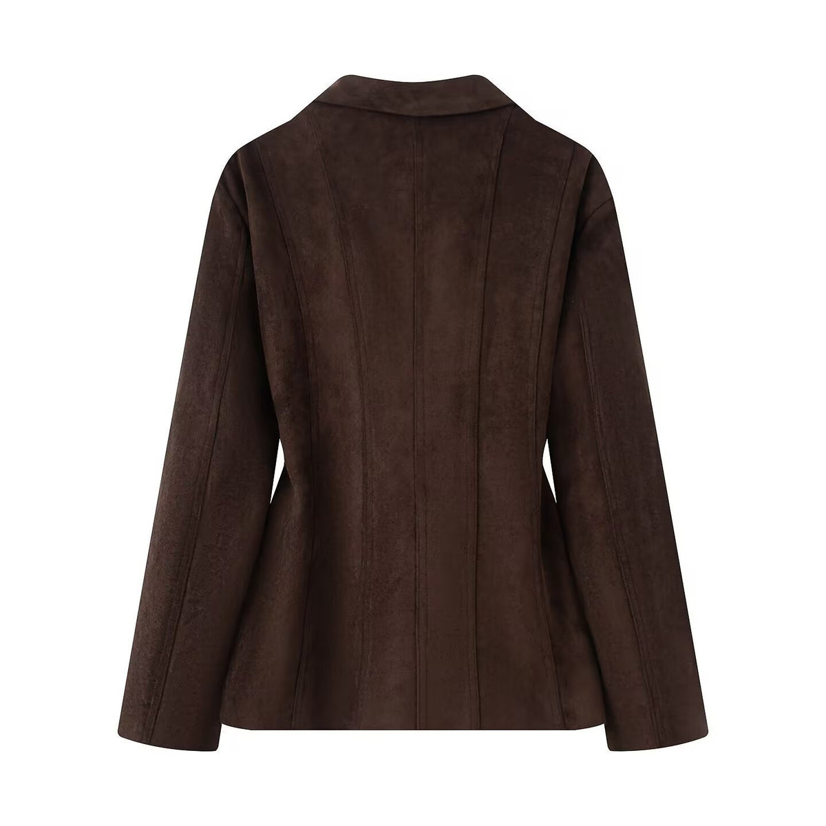 Chaqueta de Manga Larga con Cuello de Solapa