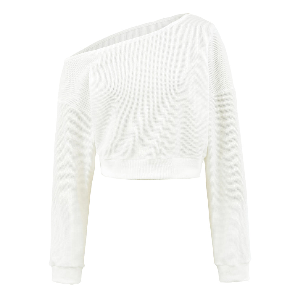 Sudadera holgada de hombros descubiertos