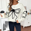 Jersey Pullover Holgado con Tejido Jacquard Texturizado