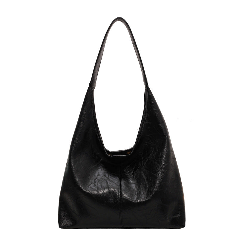 Bolso de hombro grande rojo vino de estilo vintage